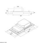 Máy hút mùi âm trần Malloca FASCIA-C-90